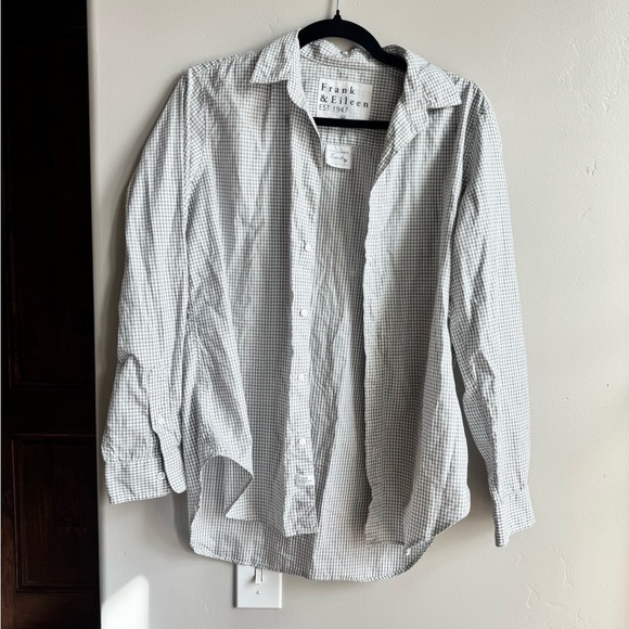 Frank & Eileen Tops - Frank & Eileen Barry Gray Gingham Shirt M | Quiet Luxury Coastal Classic